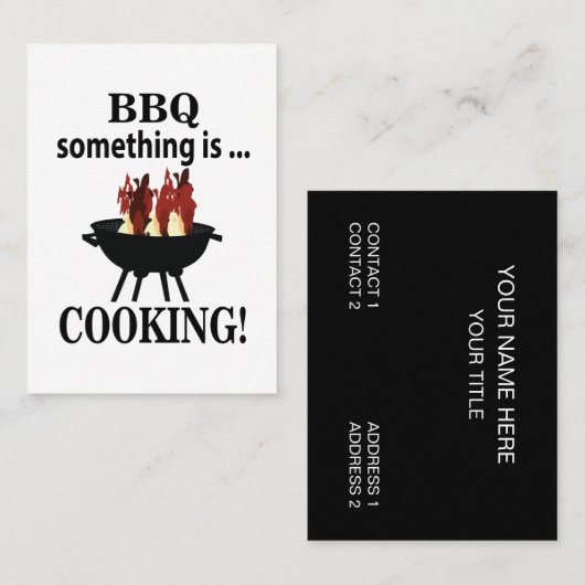 Barbecue Kok Chef BBQ Visitekaartje (Voorkant / Achterkant)