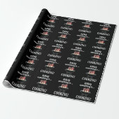 Barbecue-kok Chef Grappig Bbq Cadeaupapier (Uitgerold)