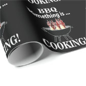 Barbecue-kok Chef Grappig Bbq Cadeaupapier (Rol Hoek)
