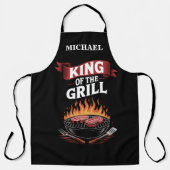 Barbecue Koning van de Grill Schort (Voorkant)