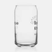 Barbecue koning voeg naam tekst mannen keuken bakk blikvorm glas (Rechts)