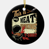  barbecue Master Chef Grill Dit is mijn vlees Keramisch Ornament (Voorkant)
