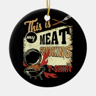 barbecue Master Chef Grill Dit is mijn vlees Keramisch Ornament