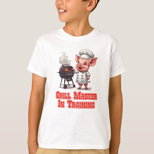 Barbecue Meester in Opleiding T-shirt (Voorkant)