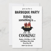 Barbecue Moderne Zomerfeest BBQ Kaart (Voorkant)