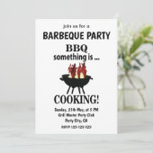 Barbecue Moderne Zomerfeest BBQ Kaart (Staand voorkant)
