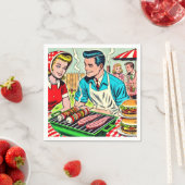  barbecue paar strips servet (Insitu)