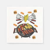 Barbecue papieren servetten (Voorkant)
