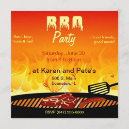 barbecue party uitnodiging