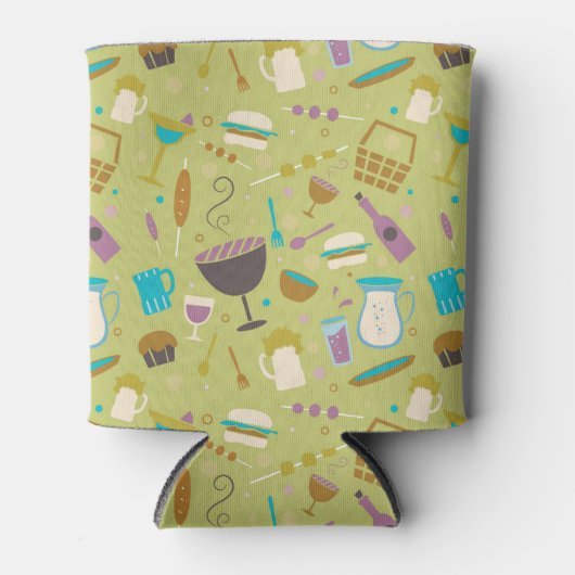 Barbecue Patroon Blikjeskoeler (Voorkant)