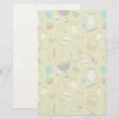 Barbecue Patroon Briefpapier (Voorkant / Achterkant)