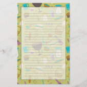 Barbecue Patroon Briefpapier (Voorkant)