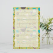 Barbecue Patroon Briefpapier (Staand voorkant)