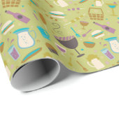 Barbecue Patroon Cadeaupapier (Rol Hoek)