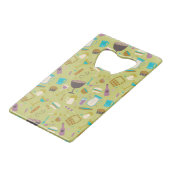 Barbecue Patroon Creditkaart Flessenopener (Achterkant Gekanteld)