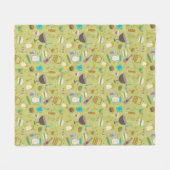 Barbecue Patroon Fleece Deken (Voorkant (Horizontaal))