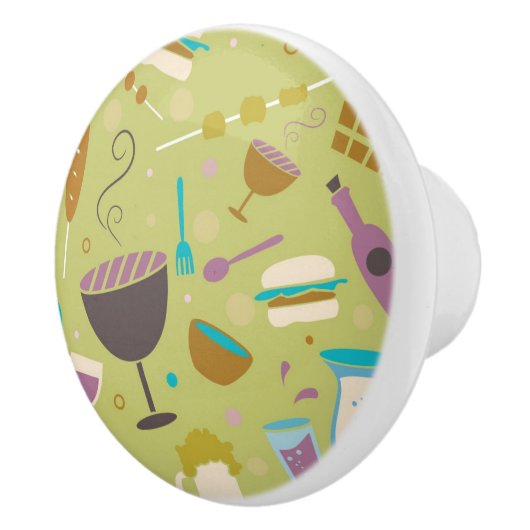 Barbecue Patroon Keramische Knop (Rechts)