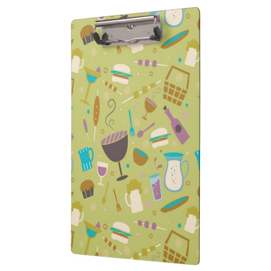 Barbecue Patroon Klembord (Links)