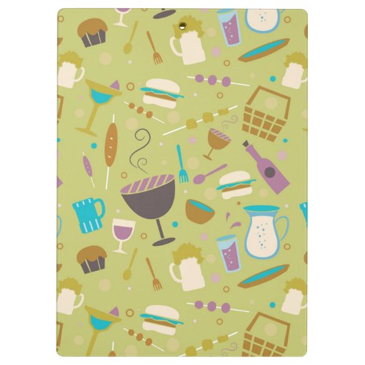 Barbecue Patroon Klembord (Achterkant)