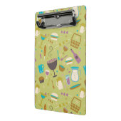 Barbecue Patroon Mini Klembord (Angled2)