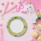 Barbecue Patroon Papieren Bordje (Feest)