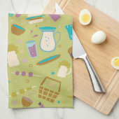 Barbecue Patroon Theedoek (Quarter Fold)