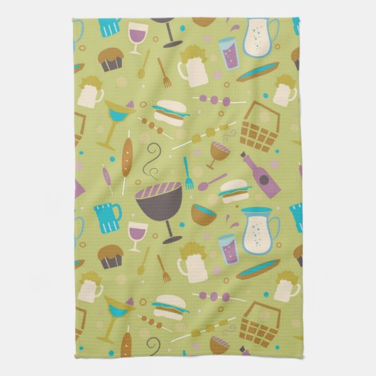 Barbecue Patroon Theedoek (Verticaal)