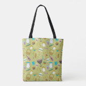 Barbecue Patroon Tote Bag (Achterkant)