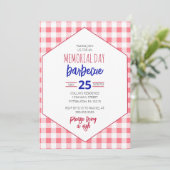 Barbecue Picknick Party Uitnodiging (Staand voorkant)