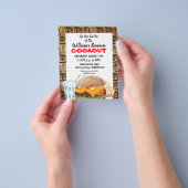 Barbecue Picknick Reünie Fast Food Flyer (Hand)