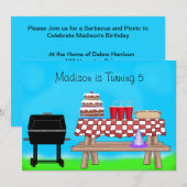 Barbecue Picknick Verjaardagsfeest Kaart (Voorkant / Achterkant)