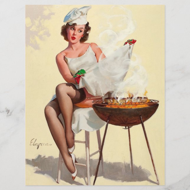 Barbecue Pin-Up Girl (Voorkant)