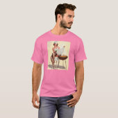 Barbecue Pin-Up Girl T-shirt (Voorkant volledig)