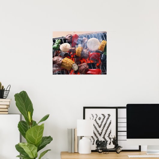 barbecue poster (Thuiskantoor)