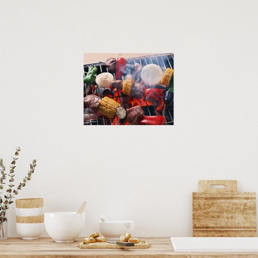 barbecue poster (Keuken)
