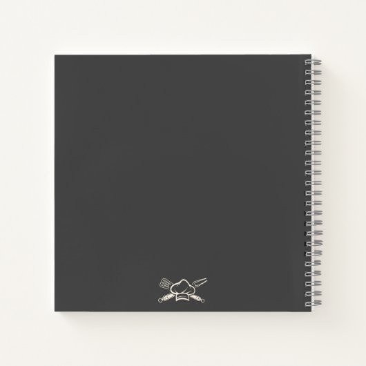 Barbecue Recept Aangepaste naam Chef Pet BBQ Notitieboek (Achterkant)