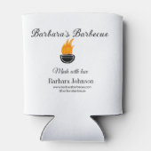 Barbecue restaurant keuken sociale media website o blikjeskoeler (Achterkant)