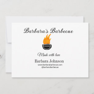 Barbecue restaurant keuken sociale media website o kaart