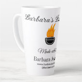 Barbecue restaurant keuken sociale media website o latte mok (Linkerhoek)