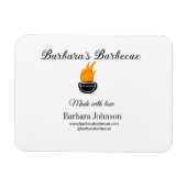 Barbecue restaurant keuken sociale media website o magneet (Horizontaal)