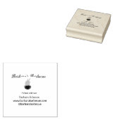 Barbecue restaurant keuken sociale media website o rubberstempel (Gestempeld)