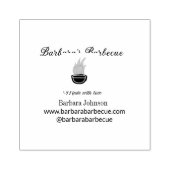 Barbecue restaurant keuken sociale media website o rubberstempel (Afrduk)