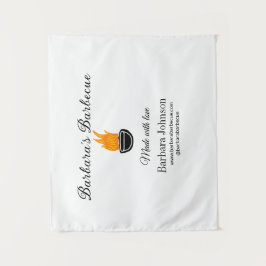 Barbecue restaurant keuken sociale media website o wandkleed