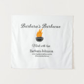 Barbecue restaurant keuken sociale media website o wandkleed (Voorkant (horizontaal))