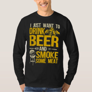 Barbecue-roken Pitmaster Design-Drink T-shirt