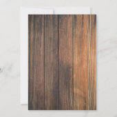 Barbecue rustiek 40e verjaardagsfeestje kaart (Achterkant)