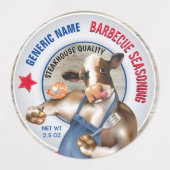 Barbecue Seasoning Koe Grilling Shrimp Labels (Design 2)