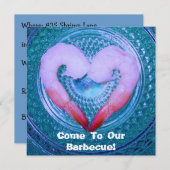 Barbecue Shrimp Party Invitation Kaart (Voorkant / Achterkant)