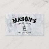 Barbecue Smoke House Visitekaartje (Voorkant)