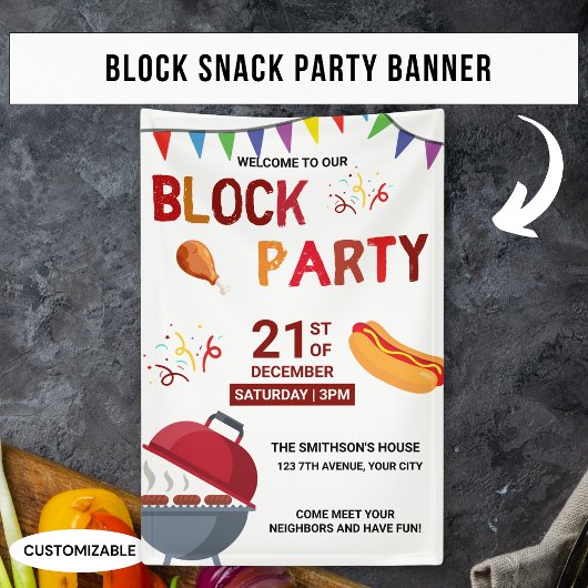Barbecue Snack Picknick Pret Buurman Blokfeest Spandoek